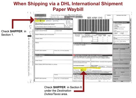 Dhl Air Waybill Form