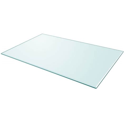 Table Top Tempered Glass Rectangular 1000x620 mm