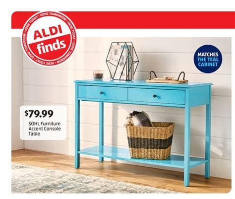 Aldi is Selling a Table to Match the Teal Cabinet | Aldi Reviewer