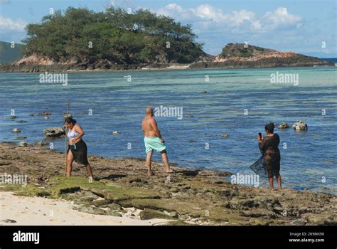 Modriki Island or Cast Away Island, location for Tom Hank’s film ‘Cast Away’, Fiji, South ...