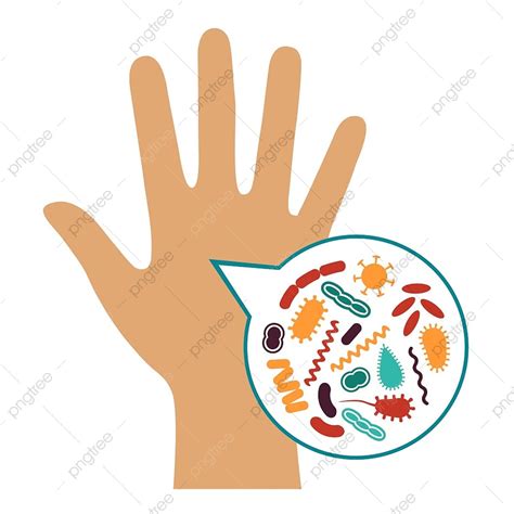 Animated Germs On Hands Clipart