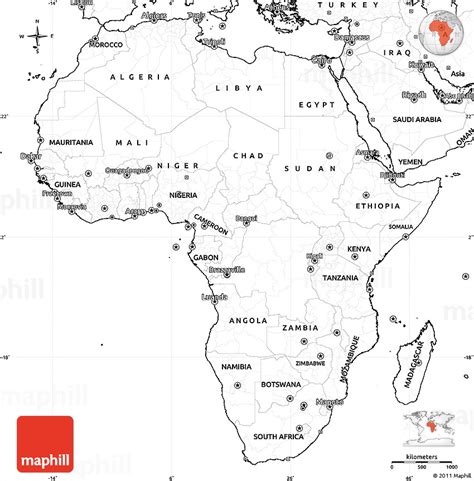 Blank Political Map Of Africa List of Free New Photos - Blank Map of ...