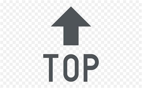 Top With Upwards Arrow Above Emoji For Facebook Email Sms - Top Emoji Facebook,Top Emoji - free ...