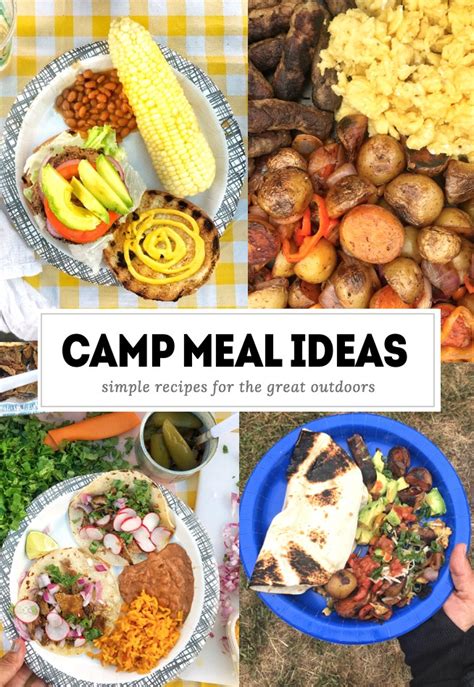 Camp Meal Ideas