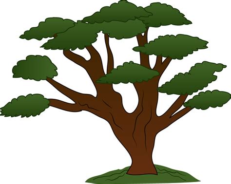 Tree Of Life Clipart | Sweeping Oak Tree Design