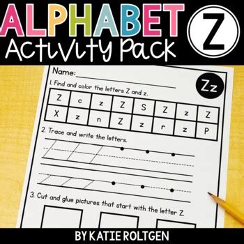 Letter Z Activities - Katie Roltgen Teaching