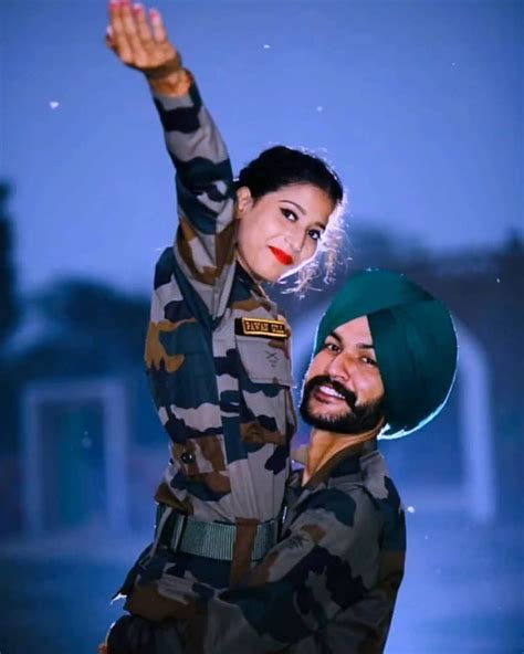 Indian Army Couple Full Hd Wallpaper With Flags - Infoupdate.org