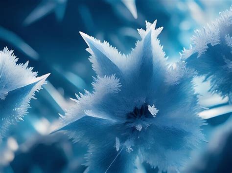 Premium AI Image | Abstract ice crystals