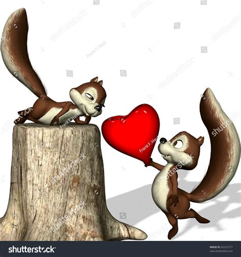 A Squirrel Gives Her Its Heart. Stock Photo 42231577 : Shutterstock