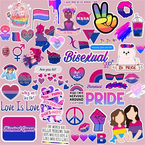 Lgbt Sticker, Bi Flag, Lgbt Pride Art