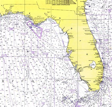 Florida and the Gulf of Mexico, 1975 | Gulf of mexico, Map of florida ...