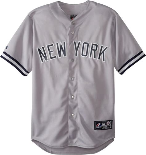 Amazon.com : MLB New York Yankees Away Replica Jersey, Gray, Medium ...