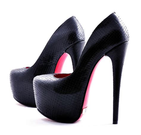 Y.S. Black Python Heels – Shoes Post