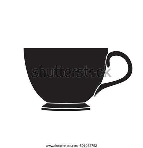 Tea Cup Silhouette Vector Illustration Isolated Stock Vector (Royalty Free) 501062752 | Shutterstock
