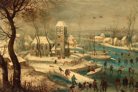 Winter Landscape with Skaters by Pieter Bruegel the Elder on artnet