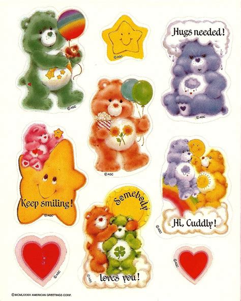 Care Bear stickers!