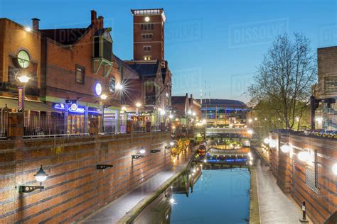 Canal Old Line, view from Broad Street, Birmingham, England, United Kingdom, Europe - Stock ...