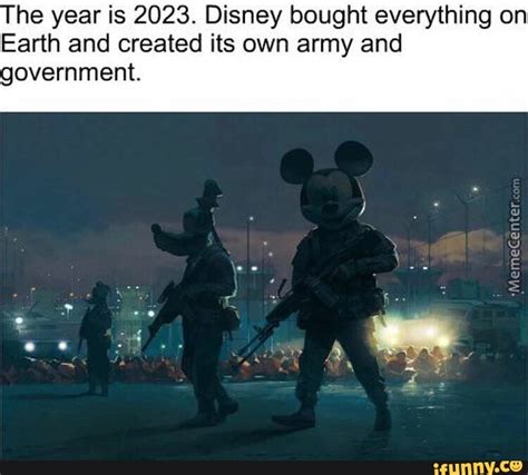 The year is 2023. Disney bought everything on Earth and created its own army and government ...