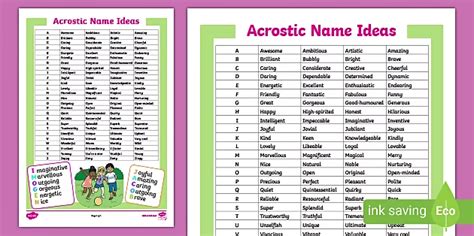 Acrostic Name Poems - Primary Resources (teacher made) | Acrostic poem ...