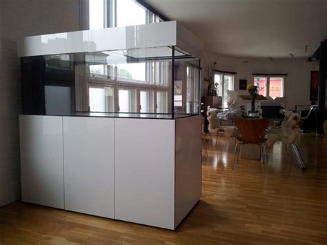 High Gloss White 5ft Walk Round Marine Aquarium, Steel Framed Cabinet with sump. | Home aquarium ...