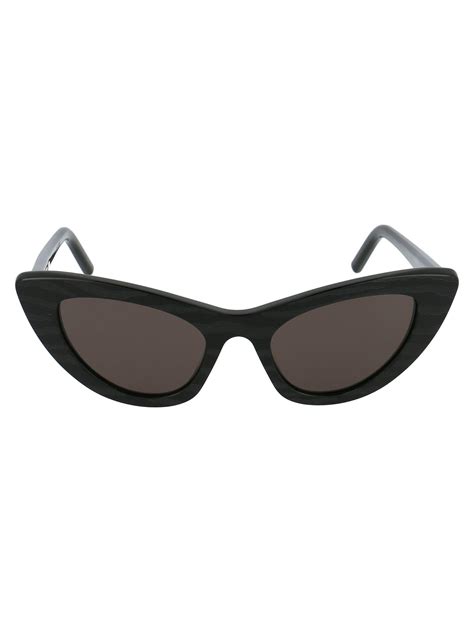 Saint Laurent Cat Eye Sunglasses in Black - Lyst