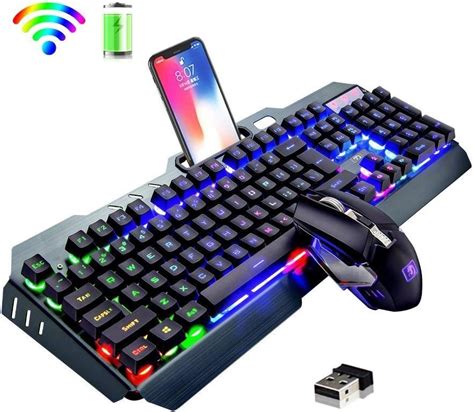 A193 Mamba Wireless 2.4G Rechargeable Gaming Keyboard and Mouse Set ...