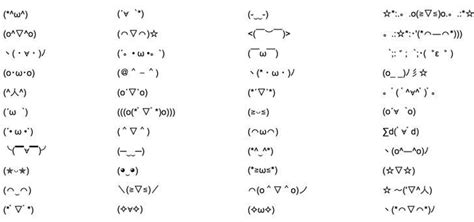 Japanese Keyboard Emoticons