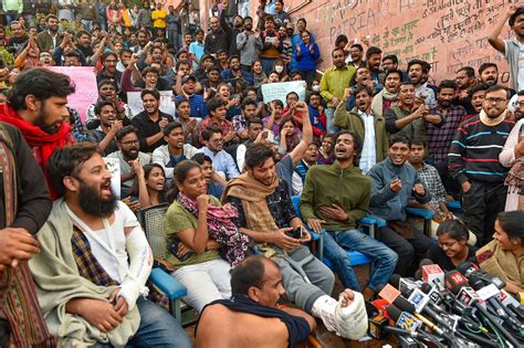 JNU protest: Students accuse police of groping women, manhandling differently-abled protesters ...