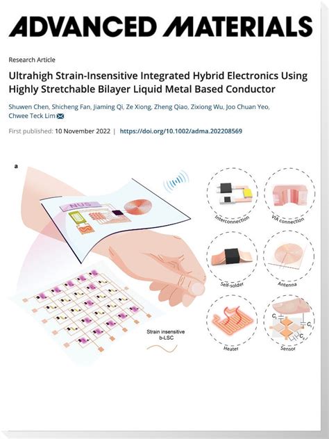 Ultrahigh Strain-Insensitive Integrated Hybrid Electronics Using Highly Stretchable Bilayer ...