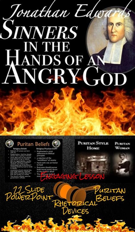 Jonathan Edwards' Sinners in the Hands of an Angry God & Puritan ...