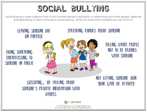 Social Bullying Examples