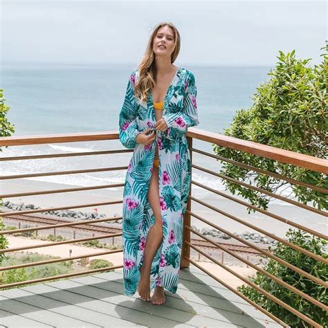 70s Vintage Floral Maxi Coverup Beach Pool Robe For Sexy Women - Buy Robe,Robe For Sexy Women ...