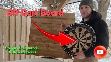 DIY Dart board build $30 in material - YouTube