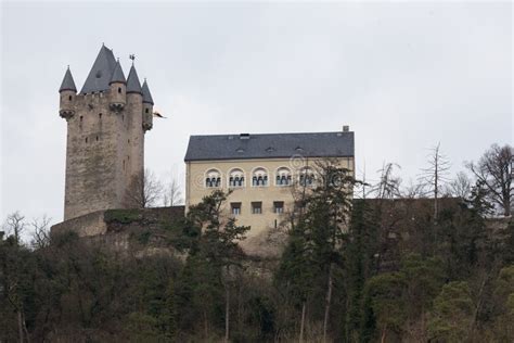 Castle Nassau Germany in the Winter Stock Photo - Image of lahn, river ...