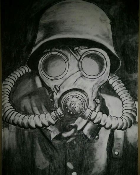 Toxic mask drawing