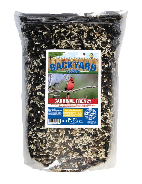 Cardinal Bird Seed - Backyard Seeds Mix with Black Oil, Safflower - CountryMax