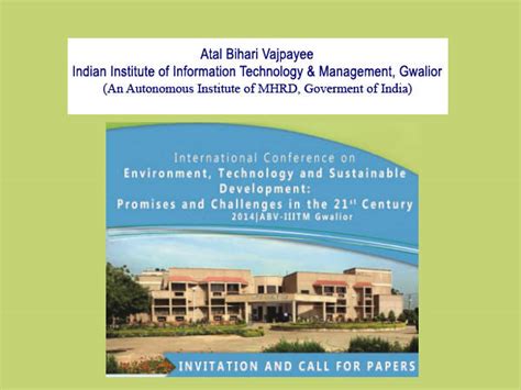 ABV-IIITM, Gwalior announces International Conference - Careerindia