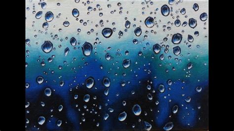 Waterdrop acrylic painting - YouTube