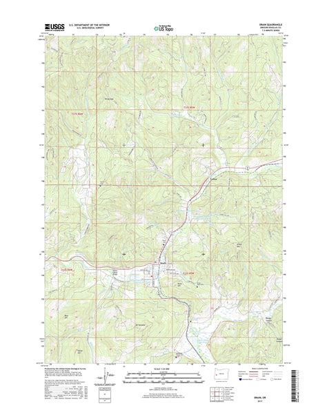 MyTopo Drain, Oregon USGS Quad Topo Map