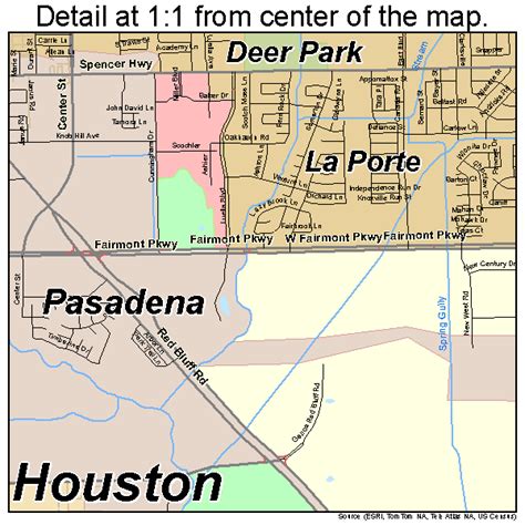 Pasadena Texas Street Map 4856000