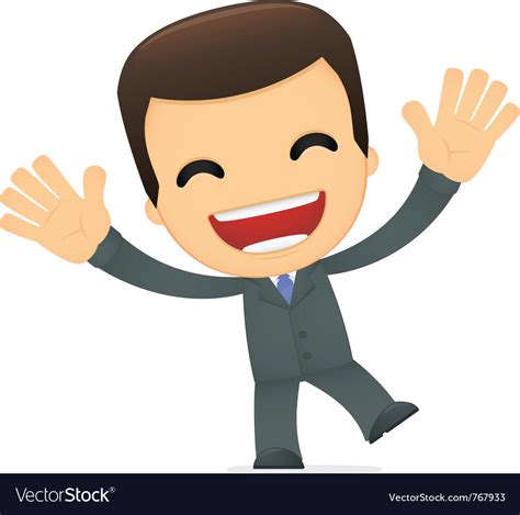 Funny cartoon boss Royalty Free Vector Image - VectorStock