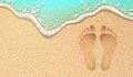 Free Stock Photo 1788 Footprint in the Sand | freeimageslive