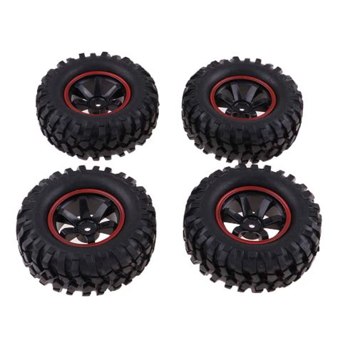 Buy 1:10 RC Rock Crawler Tire Tyres 12mm Wheel Hex Rim for RC4WD D90 ...