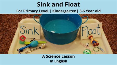 Sink and Float - Science Activity for Children | 3-6 Year olds ...