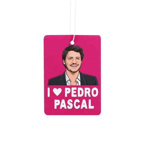 I Love Pedro Pascal Car Air Freshener - Gift Delivery UK