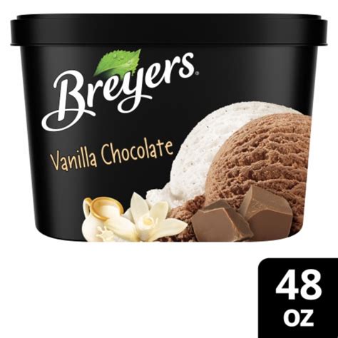 Breyers Vanilla Chocolate Ice Cream Tub, 48 oz - Kroger