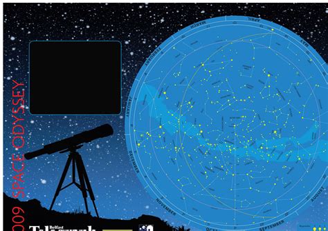 Northern and Southern Hemisphere Star Chart Free Download