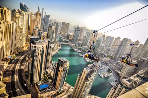 World's longest urban zip line opens in Dubai Marina - Arabian Business ...