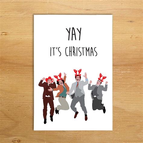 Anchorman Funny Christmas card Card for coworker Merry | Etsy