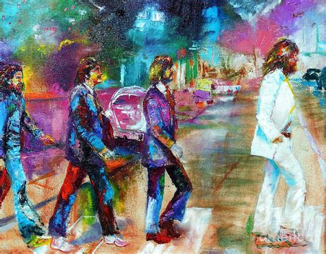 Beatles Abbey Road Painting by Leland Castro